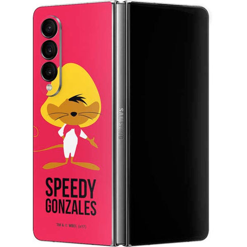 Looney Tunes Speedy Gonzales Identity Galaxy Z Fold4 5G Skin